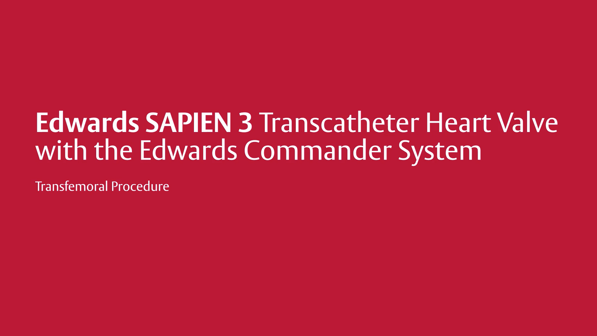 Commander procedure